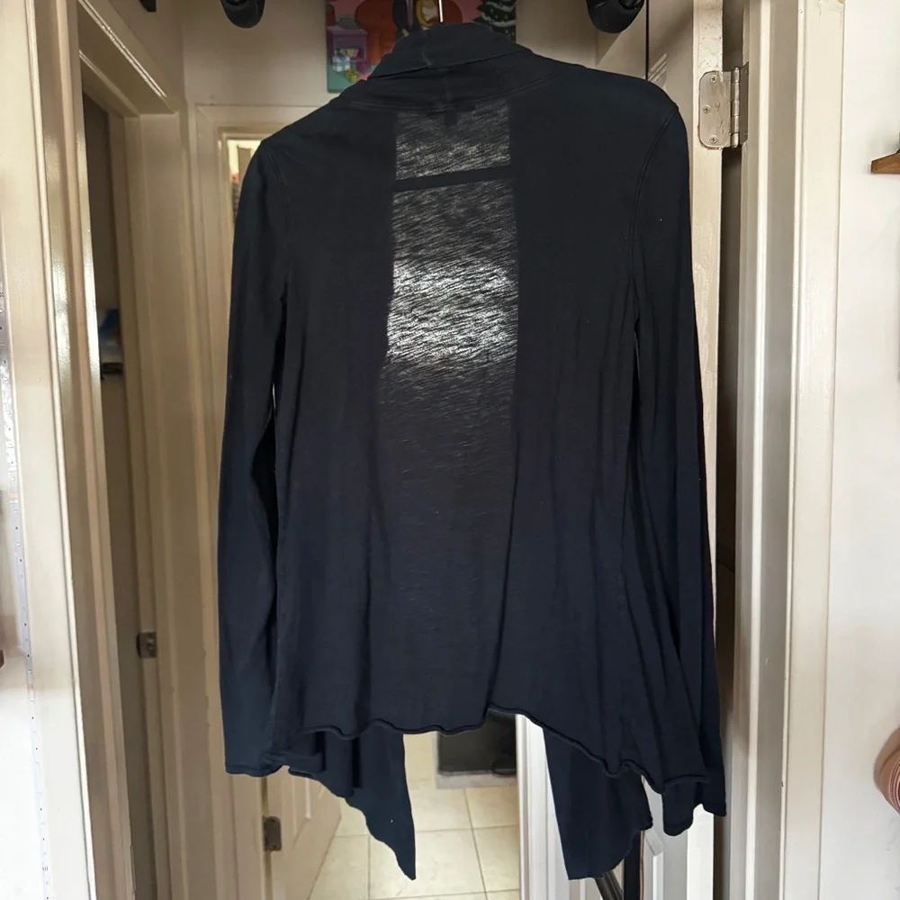 Women’s Medium Lucky Brand Black Open Cardigan - Picture 2 of 5